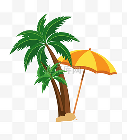 海滩渡口图片_夏季旅游椰树