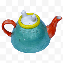 彩色的茶壶