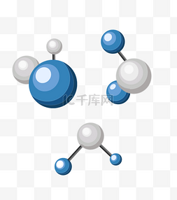 化学分子插画