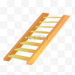 黄色直梯梯子