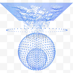 几何体素材图片_科技智能魔幻数据点状地形线几何