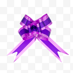 紫色彩带蝴蝶结