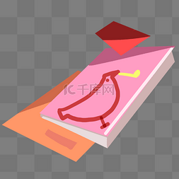 小鸟创意装饰图片_粉色盒子小鸟插图