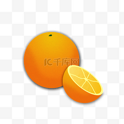 橙子水果切面生鲜