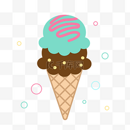 甜皮图片_夏季清新可爱冰淇淋