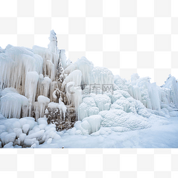 自然观景冰挂