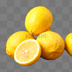 黄色果蔬图片_新鲜柠檬水果