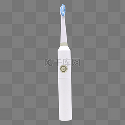 电动牙刷图片_白色电动牙刷