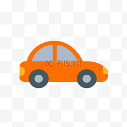 矢量小轿车图片_橙色小轿车矢量素材