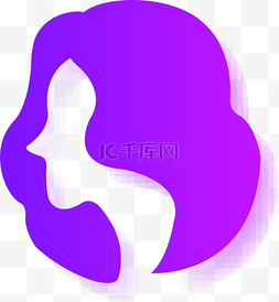 紫色秀发