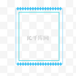 菱形商务图片_蓝色商务菱形简约长方形边框