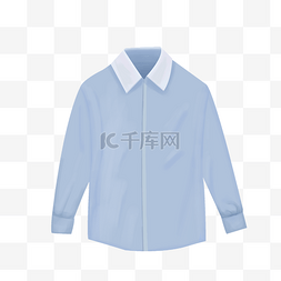 韩系衣服图片_蓝色衬衫