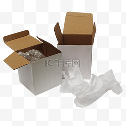 简约纸箱包装图片_可回收垃圾纸箱包装