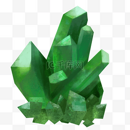 绿色水晶图片_水晶矿石