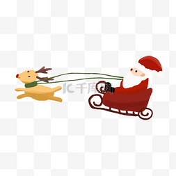 雪橇麋鹿图片_圣诞节圣诞老人麋鹿雪橇