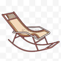实木沙滩躺椅