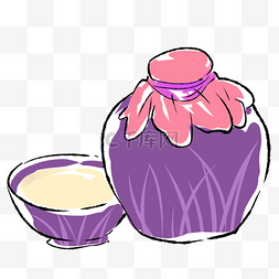 紫色坛子米酒
