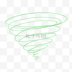 绿色螺旋线圈