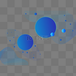 线星球图片_蓝色商务科技星球