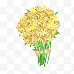 黄色小花手捧花