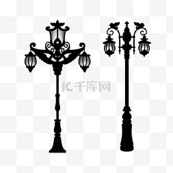 欧式路灯图片_复古欧式路灯street lamp