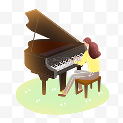 暑期培训音乐钢琴学生素材