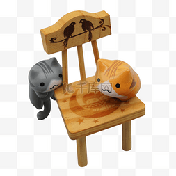 椅子上布偶小猫