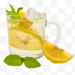 柠檬果蔬图片_黄色柠檬冰块水