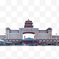 北京西客站正面外景