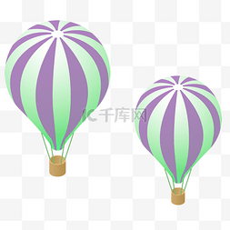 两个漂浮的气球