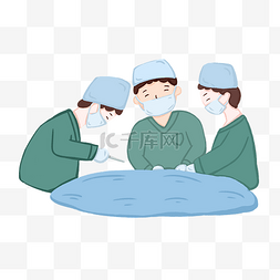 开胸手术图片_正在做手术的医生们PNG免抠图