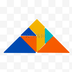 三角形彩色拼图