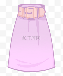 夏季紫色半身裙