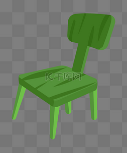 绿色椅子png图片_绿色椅子装饰插画