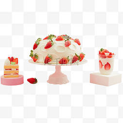 草莓甜品图片_草莓甜品
