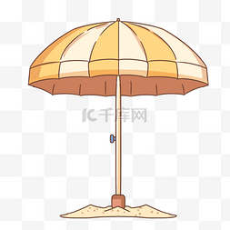 沙滩旅游遮阳伞插图