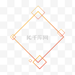 简洁科技金色创意边框