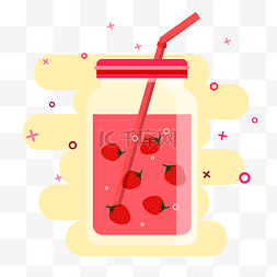草莓口味饮料