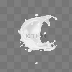牛奶溅起图片图片_溅起的白色牛奶