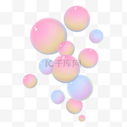 水圆球泡泡图片_粉色泡泡梦幻