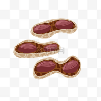 干货零食花生插画