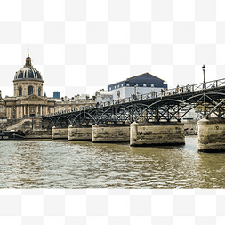 巴黎半岛图片_塞纳河上的爱桥