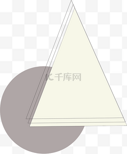 线条组合图案图片_简约线条三角形圆形组合图案