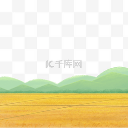 阳光下的山景图片_秋季稻田风景