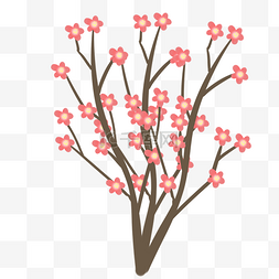 春天植物桃树