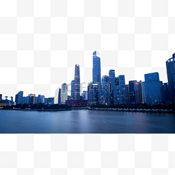 建筑江景图片_珠江城市夜景