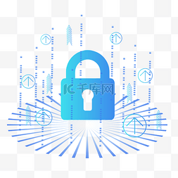 信息及信息安全图片_科技锁安全保护