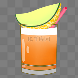橙色美味图片_橙色美味哈密瓜汁