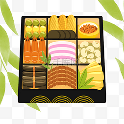 日本传统osechi ryori食物
