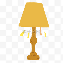 黄色台灯装饰